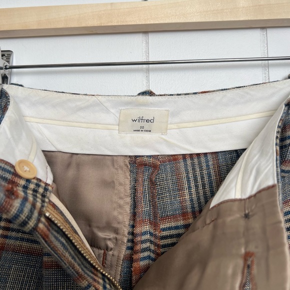 WILFRED | High Rise Plaid Trouser Pants - Picture 5 of 6